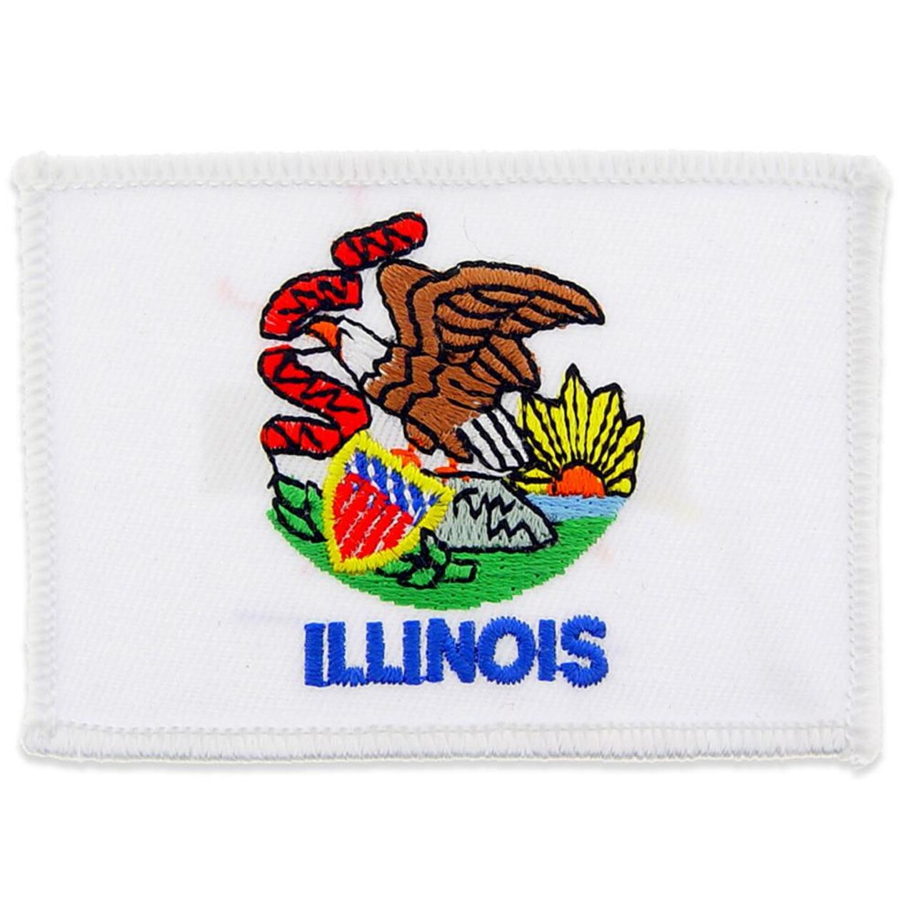 Illinois State Flag Patch 2 1/2&#x22; x 3 1/2&#x22;